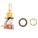 Guitare electrique dore 3 voies interrupteur a bascule slecteur de micro avec bouton en laiton