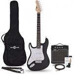 Guitare electrique la pour gaucher taille standard avec ampli 10w