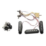 Guitare electrique pickup harnais de c�blage pr� - c�bl� 5 voies commutateur sss micro pour guitare electrique ...