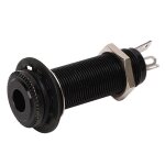 Guitare fileté jack remplacement laiton sortie droite cheville pour guitare electrique basse noir a - ... Guitare fileté jack remplacement laiton sortie droite cheville pour guitare electrique basse noir a - ...