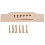 Guitare folk chevalet et pin set burlywood rable bois guitare remplacement accessoire