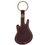 Guitare en forme de porte médiators, portable guitar picks holder clés keychain case bag etui cuir pour ... Guitare en forme de porte médiators, portable guitar picks holder clés keychain case bag etui cuir pour ...