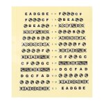 Guitare fretboard note autocollants lable fret map dcalcomanies apprendre fingerboard manche note