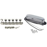 Guitare machine ttes accordeurs chrome verrouillage chane tuning cl chevilles tuners ensemble & 6 ...
