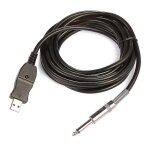 Guitare a pc usb enregistrement cble lead adaptateur convertisseur connexion interface 6. 5mm