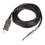 Guitare a pc usb enregistrement cble lead adaptateur convertisseur connexion interface 6. 5mm