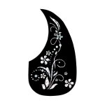Guitare plaque antid�rapante en forme de goutte folk guitare classique pickguard anti - scratch flowers&grass ...