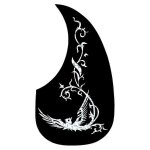 Guitare plaque antid�rapante en forme de larme folk classique guitare pickguard anti - scratch swallow ...