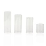 Guitare slide transparent verre basse durable string slides cylindre bright tone barset