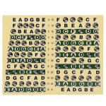 Guitare touche autocollants selfadhesive music accessoires 7color tone pour d�butant apprenant (transparent) ...