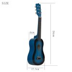 Guitare ukulele de 21 pouces pour enfants d�butants, instrument de musique, mini 6 cordes, jouet, cadeau ...