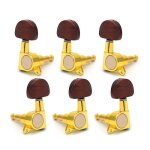 Guitare verrouill accordeurs de cordes tuning peg key machine heads demi - cercle bouton pour gu electrique ...