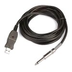 Guitare vers pc usb cble d'enregistrement adaptateur de cble convertisseur interface de connexion 6. ...