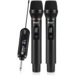 Guyh - microphone sans fil, microphone karaoké, système de micro dynamique sans fil professionnel, idéal ... Guyh - microphone sans fil, microphone karaoké, système de micro dynamique sans fil professionnel, idéal ...