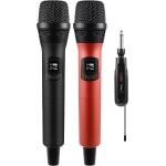 Guyh - microphone sans fil micro a main double avec récepteur rechargeable, sortie 1 / 4u201d, 1 / 8 ... Guyh - microphone sans fil micro a main double avec récepteur rechargeable, sortie 1 / 4u201d, 1 / 8 ...