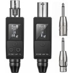 Guyh - systme sans fil uhf de microphone, emetteur et rcepteur xlr sans fil pour micro dynamique, micro ...