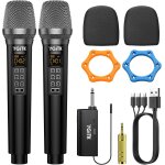 Guyh - uhf microphone sans fil microphones a double canal a fréquence fixe ensemble de micro dynamique ... Guyh - uhf microphone sans fil microphones a double canal a fréquence fixe ensemble de micro dynamique ...