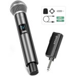Guyh - w30 microphone sans fil, microphone dynamique uhf, récepteur rechargeable avec bouton de réglage ... Guyh - w30 microphone sans fil, microphone dynamique uhf, récepteur rechargeable avec bouton de réglage ...
