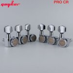Guyker - mécaniques en ligne, 6 têtes de machine, sans vis, clé de réglage verrouillable, chevilles, ... Guyker - mécaniques en ligne, 6 têtes de machine, sans vis, clé de réglage verrouillable, chevilles, ...