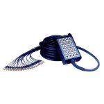 H106 - 10 - cable audio boitiers de scene 24 xlr m�le / 4 xlr femelle 10m