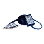 H106 - 30 - cable audio boitiers de scene 24 xlr m�le / 4 xlr femelle 30m