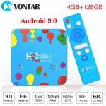 H96 mini 6k android 9. 0 tv box allwinner h6 quad core 4gb 128gb double wifi support google player youtube ...