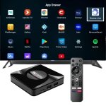 Haayot h313 smart tv box android 13 tv box 4k @ 60fps 100 m / lan 2. 4 et 5. 8g double wifi google assistant ...