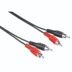 Hama 00205085 cble audio 1, 5 m 2 x rca noir