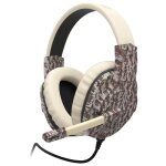 Hama soundz 333 casque avec fil arceau gaming usb type - a beige et marron