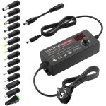 Hamiltion - bloc d'alimentation universel 3, 5v 12v 60 w 5 a, ac / dc, avec 14 adaptateurs pour appareils ...