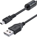 Hamiltion - cble usb de 1 m pour appareil photo numrique - chargeur de batterie et transfert de donnes ...