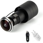 Hamiltion - camra de vidosurveillance 1080p grand angle 180 degrs avec ouverture de porte - mini judas ...