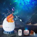 Hamiltion - dinosaur egg projecteur de galaxie avec lecteur de musique sans fil, projecteur ciel etoile ...