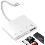 Hamiltion - lecteur de carte sd tf, appareil photo usb 4 en 1avec interface sd, double emplacement pour ... Hamiltion - lecteur de carte sd tf, appareil photo usb 4 en 1avec interface sd, double emplacement pour ...