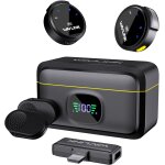 Hamiltion - micro cravate sans fil pour iphone vlog, 328ft range, clip on lapel dual mic system & lightning ... Hamiltion - micro cravate sans fil pour iphone vlog, 328ft range, clip on lapel dual mic system & lightning ...