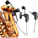 Hamiltion - microphone d'instrument sans fil, microphone de saxophone sans fil uhf pour amplificateur ... Hamiltion - microphone d'instrument sans fil, microphone de saxophone sans fil uhf pour amplificateur ...