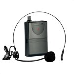 Hamiltion - portuhf - head2 - micro casque, tte avec emetteur de poche uhf 865 mhz - sur piles - sans ...