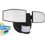 Hamiltion - projecteur led avec 2 projecteurs rglables et dtecteur de mouvement, orientable, 400 lumens, ...