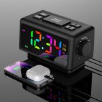 Hamiltion - radio reveil digital, rveil numrique, led horloge digitale, avec 2 modes d'alarme, minuterie, ...