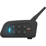 Hamiltion - v4 plus moto bluetooth interphone casque de moto bluetooth casque casque bluetooth 1500 m ...