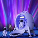 Hamiltion - veilleuse capsule spatiale, projecteur galaxie avec bluetooth et bruit blanc, projecteur ... Hamiltion - veilleuse capsule spatiale, projecteur galaxie avec bluetooth et bruit blanc, projecteur ...