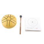 Handpan drum professional mini 6 note sans souci tongue drum instrument de percussion avec baguette d'or ...