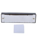 Harmonica 10 trou 20 ton g cl� jouant bouche orgue vent instrument de musique avec bo�te tissusilver