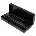Harmonica 10 trous c touche de blues avec etui h4gf instrument de musique jouet educatif