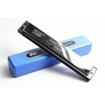 Harmonica blue key c, 24 trous, avec etui, instrument de musique professionnel, ma mlodie - type silver ...