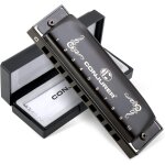 Harmonica blues 10 trous harmonica diatonique en do, anches en cuivre phosphoreux de haute qualit, pour ...