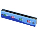 Harmonica en bois pour enfants instruments de musique 16 trous double range coup dessin anim bouche ...