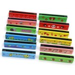 Harmonica bouche en bois a 16 trous, jouets educatifs pour enfants, instrument de musique, harpe, cadeau ... Harmonica bouche en bois a 16 trous, jouets educatifs pour enfants, instrument de musique, harpe, cadeau ...