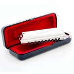 Harmonica chromatique a 10 trous, 40 tons, cl epaisse pure de c, instrument de musique pour dbutant, ...