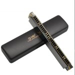 Harmonica chromatique a 28 trous, clé en direct, orgue buccal professionnel portable, trémolo, mini harpes, ... Harmonica chromatique a 28 trous, clé en direct, orgue buccal professionnel portable, trémolo, mini harpes, ...